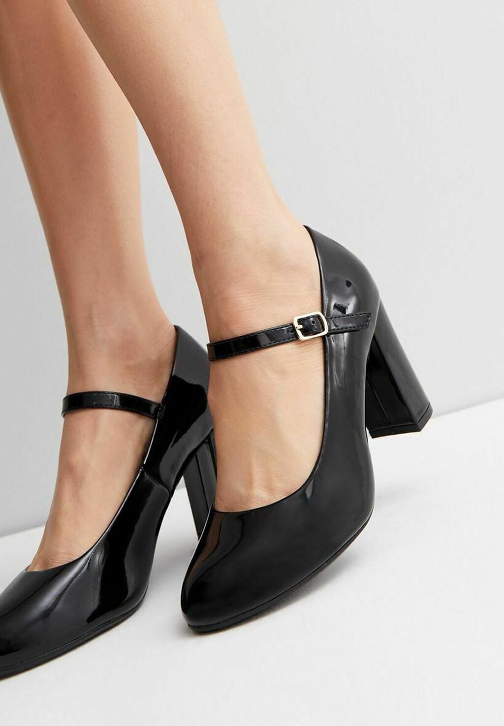 

Туфли Wide Fit Mary Jane New Look, черный
