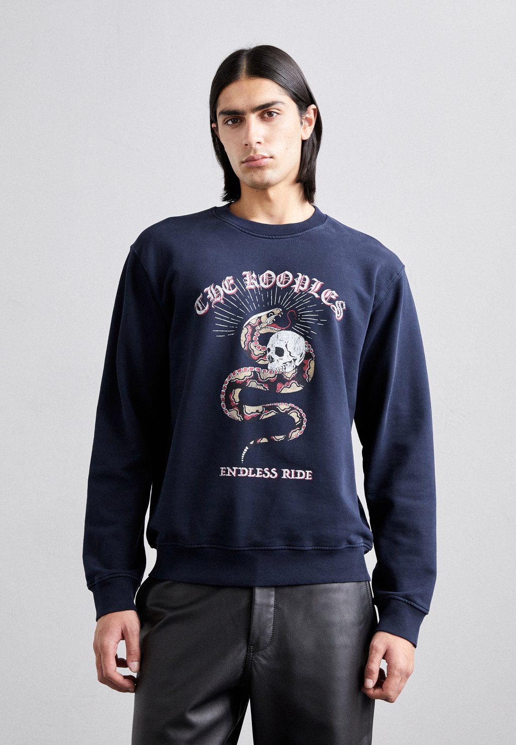 

Толстовка The Kooples, цвет washed navy