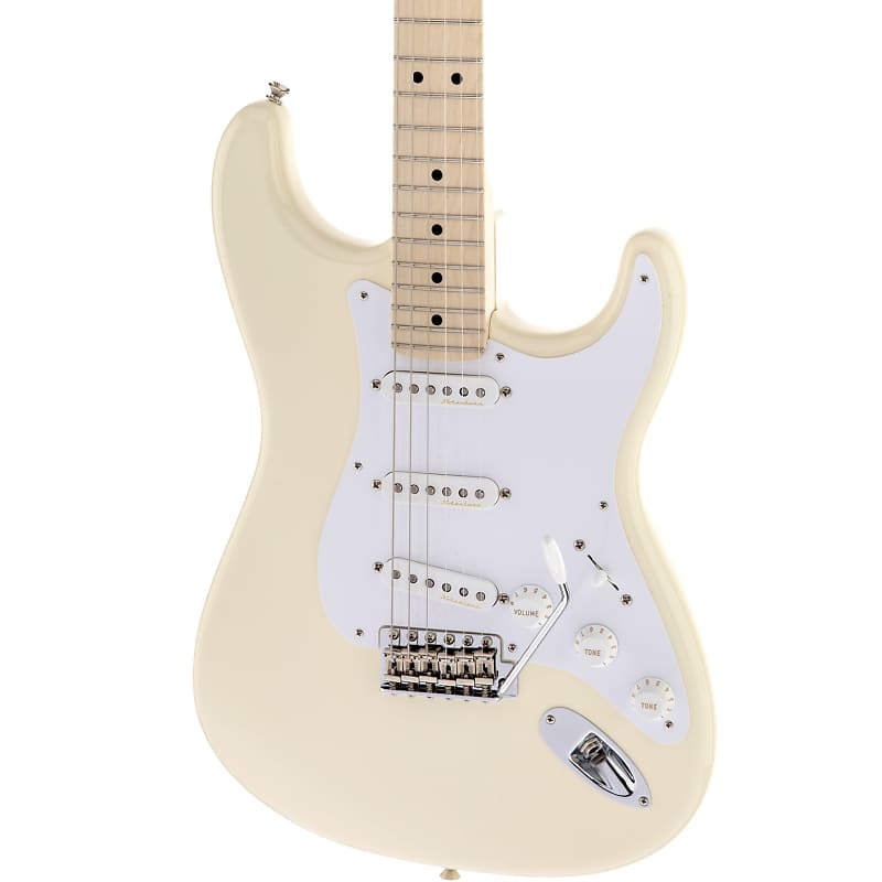 Электрогитара Fender Eric Clapton Stratocaster in Olympic White with Hard Case fender eric clapton stratocaster pewter us22054542 plek d
