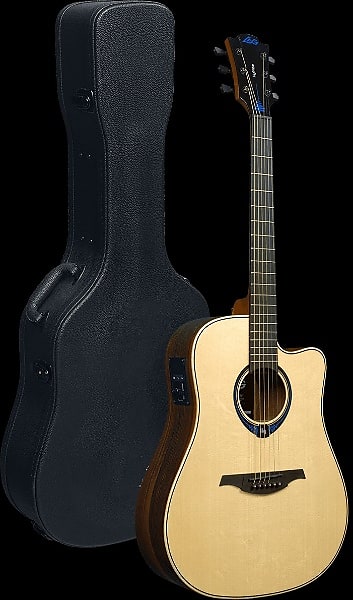 цена Акустическая гитара Lag THV30DCE Hyvibe 30 Acoustic-Electric Guitar w/Hard Case, Multi-Effects