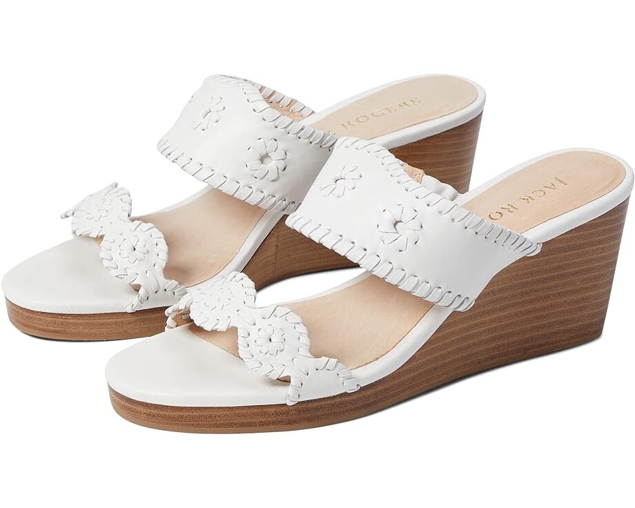

Туфли Jack Rogers Caroline Wedge, цвет White/White