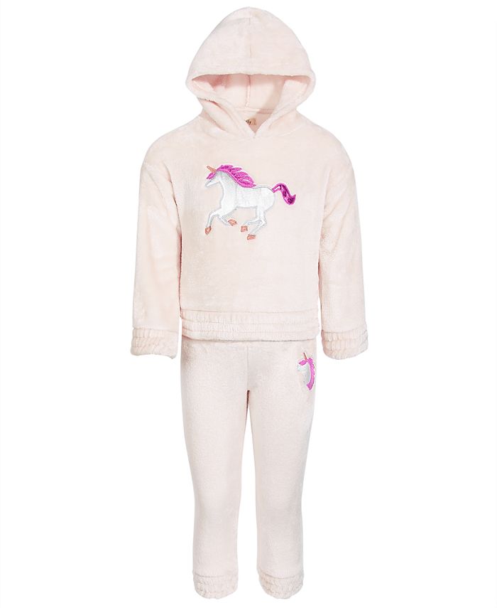 Уютный пуловер с капюшоном для маленьких девочек и Комплект брюк-джоггеров Colette Lilly, коричневый/бежевый