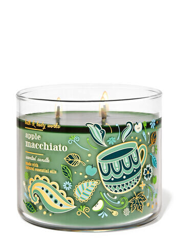 

Свеча с 3 фитилями Apple Macchiato, 14.5 oz / 411 g, Bath and Body Works