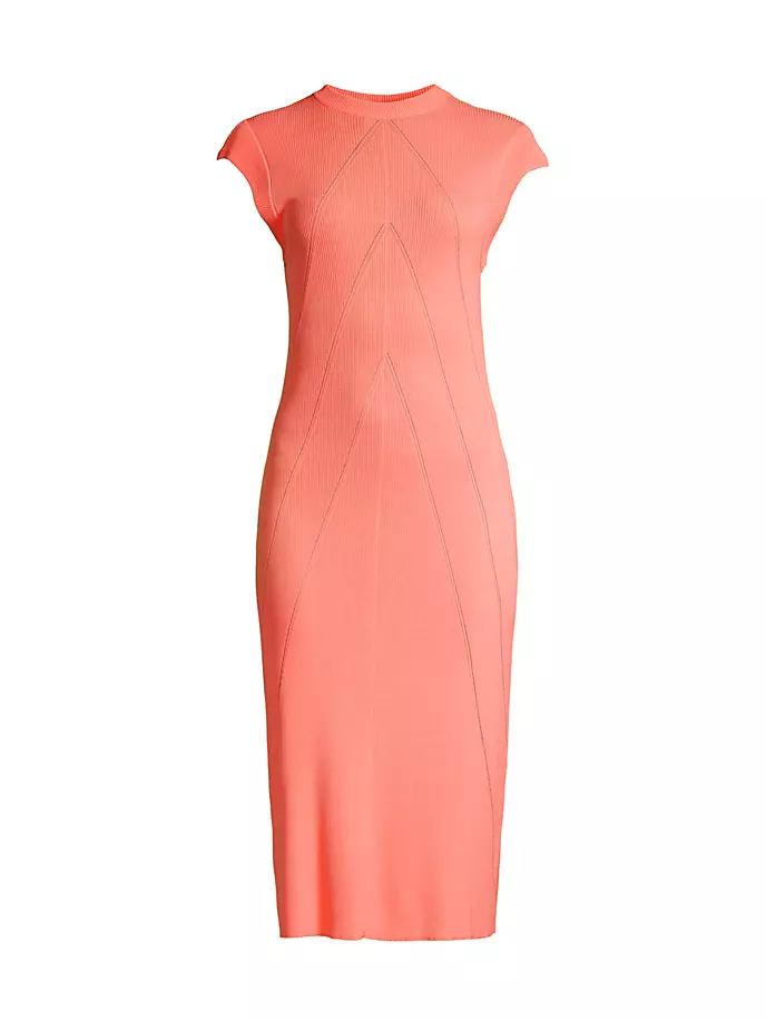 Вязаное платье миди Body-Con Undra Celeste, персиковый вязаное платье lesyanebo персиковый многоцветный