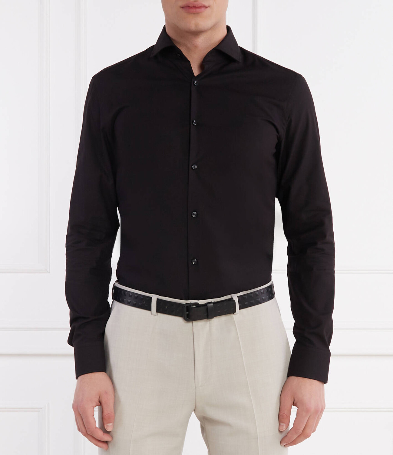 

Рубашка HUGO Kason Slim Fit, черный