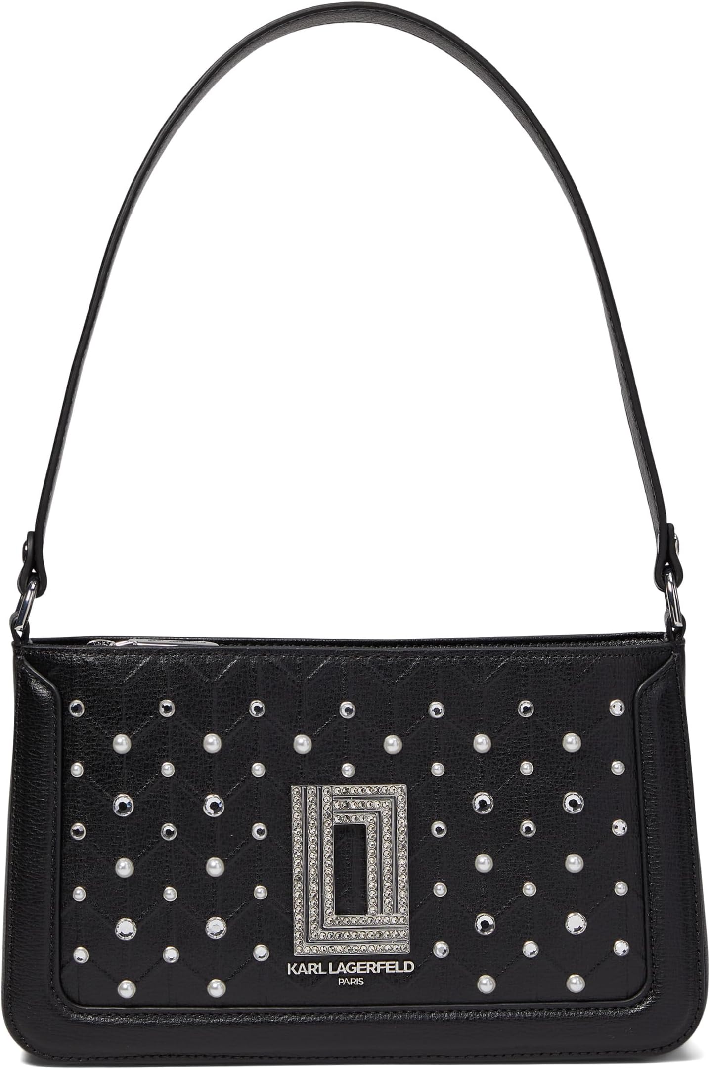 Сумка Simone Demi Karl Lagerfeld Paris, цвет Black/Crystal сумка simone с тиснением под крокодила karl lagerfeld paris цвет black logo