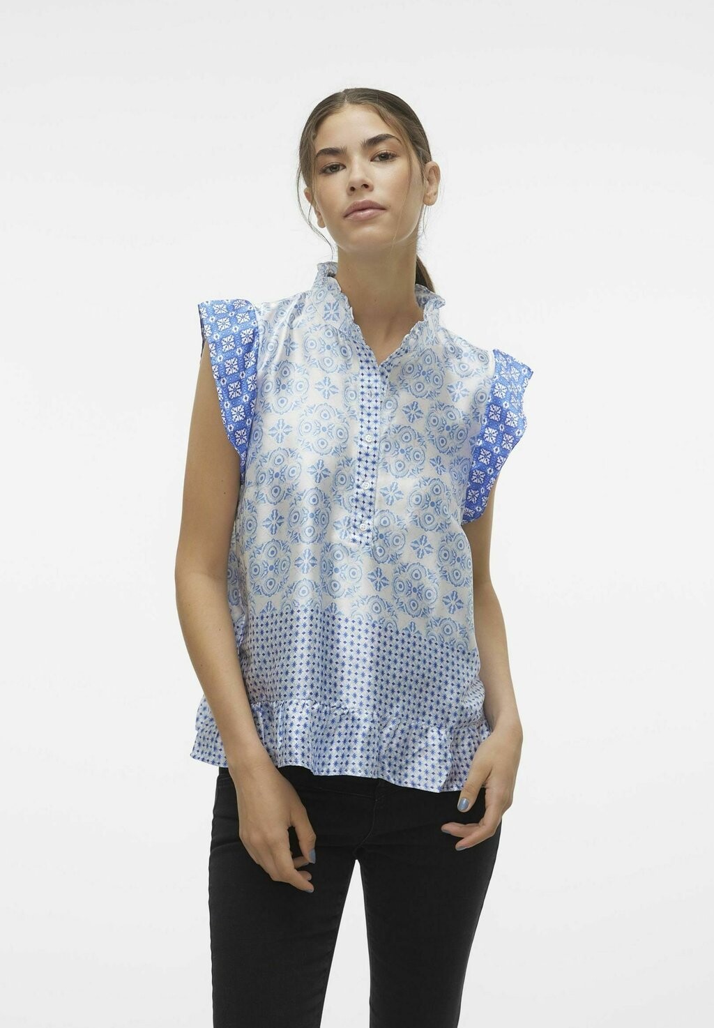 

Блузка Vero Moda VMLEVI POLY, цвет birch
