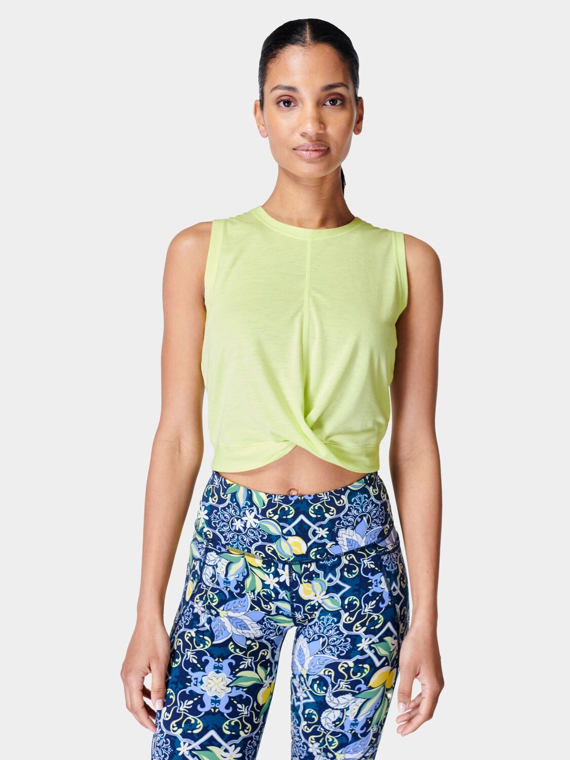 

Майка на бретелях Sweaty Betty Twist, цвет Зеленый помело