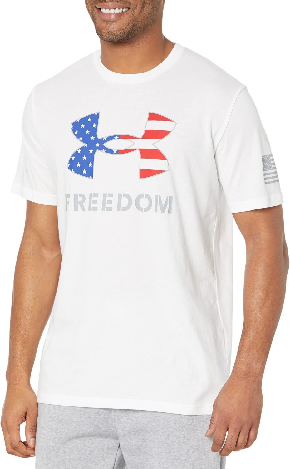 

Футболка с логотипом New Freedom Under Armour, цвет White/Steel