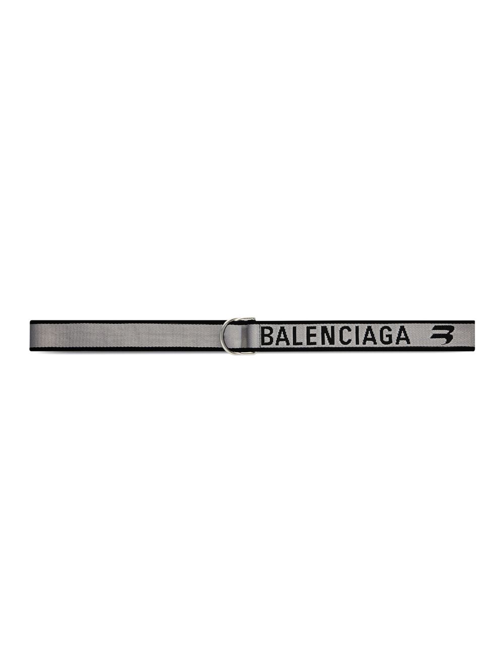 

Ремень с D-образным кольцом Balenciaga, серый