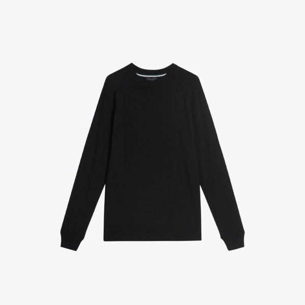 

Джемпер Maywo из эластичной ткани с круглым вырезом и длинными рукавами Ted Baker, черный