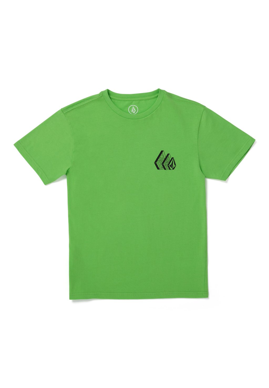 футболка с принтом overgrown ss volcom цвет fir green Футболка с принтом Volcom, цвет electric green