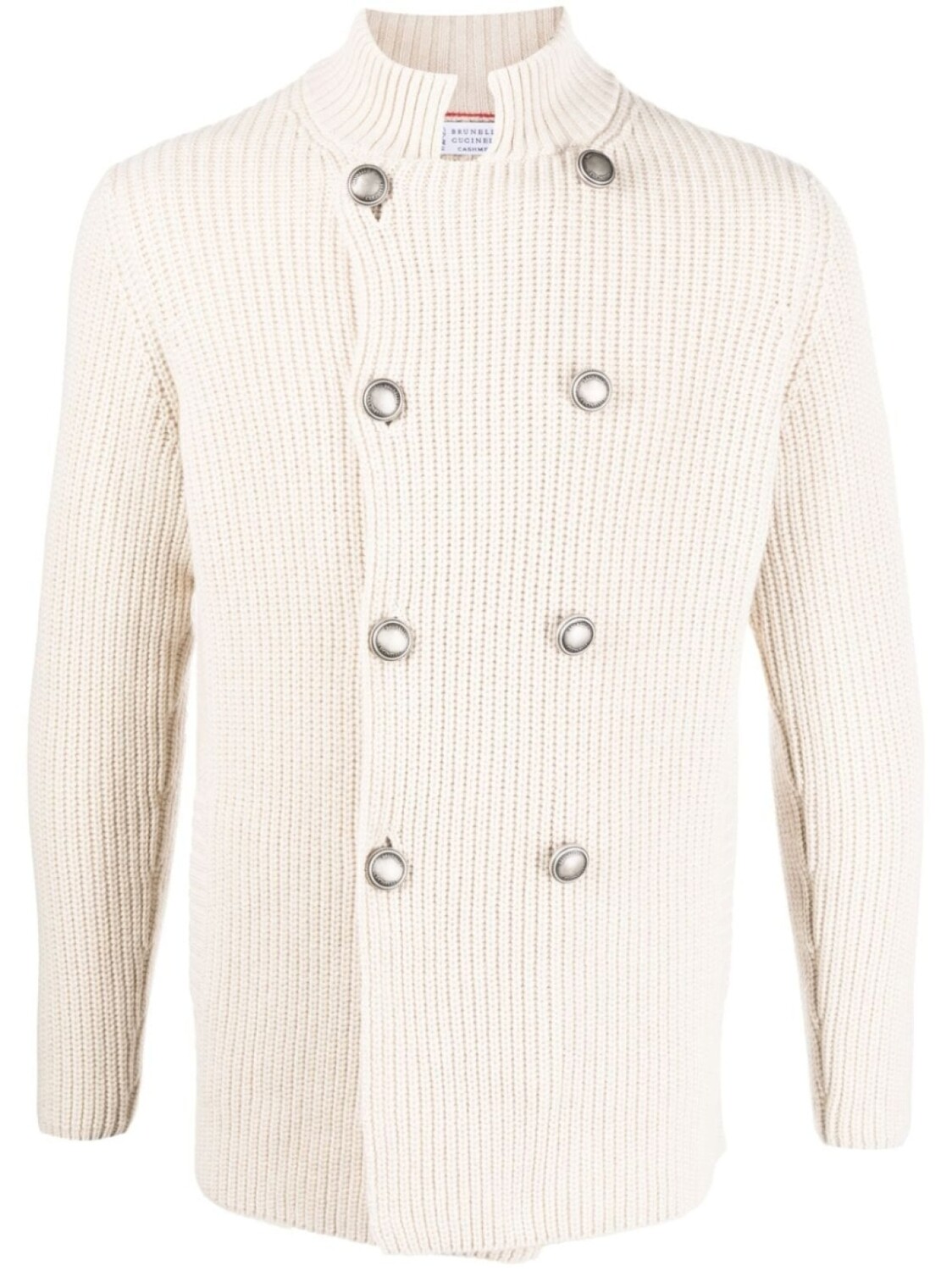 

Brunello Cucinelli двубортный кардиган из смесовой шерсти, нейтральный цвет