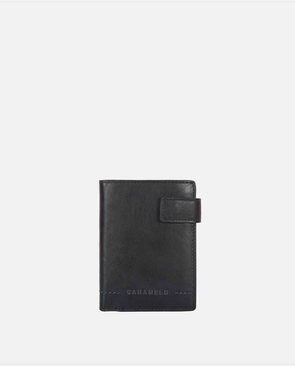 Черный вертикальный кошелек с петлей Caramelo, черный цена и фото