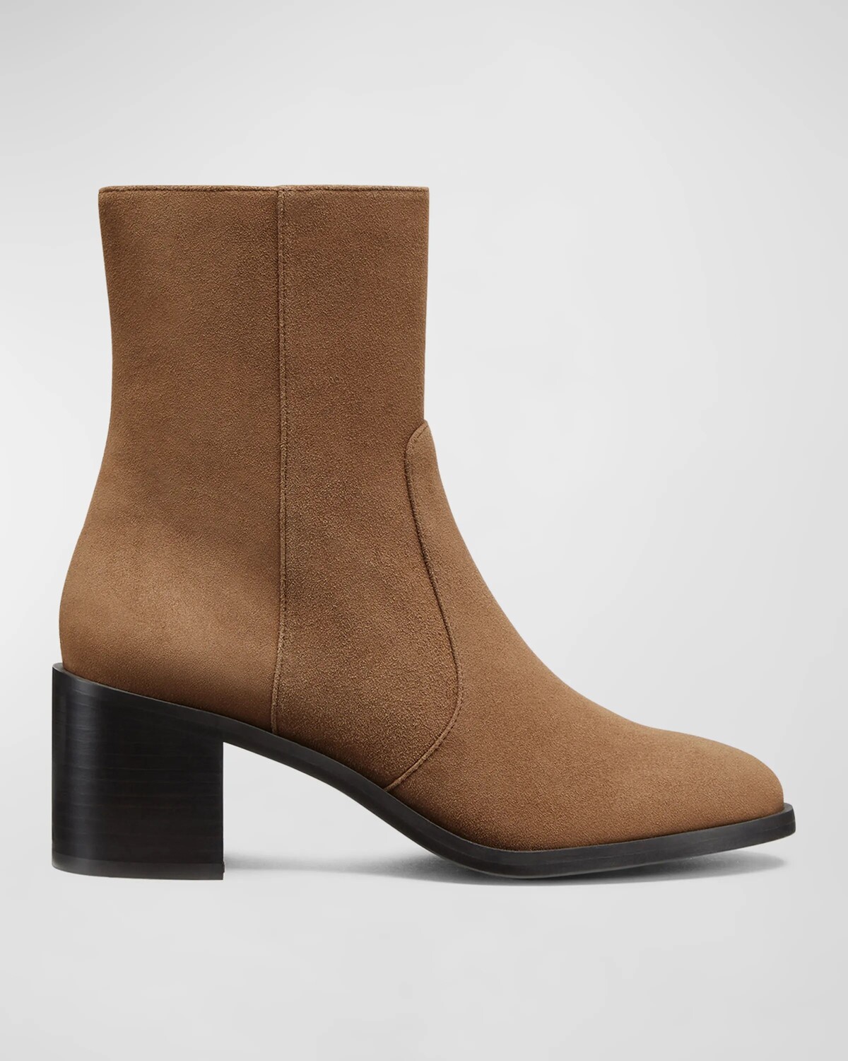 

Замшевые ботильоны Esme на молнии Stuart Weitzman, хаки/темно-коричневый