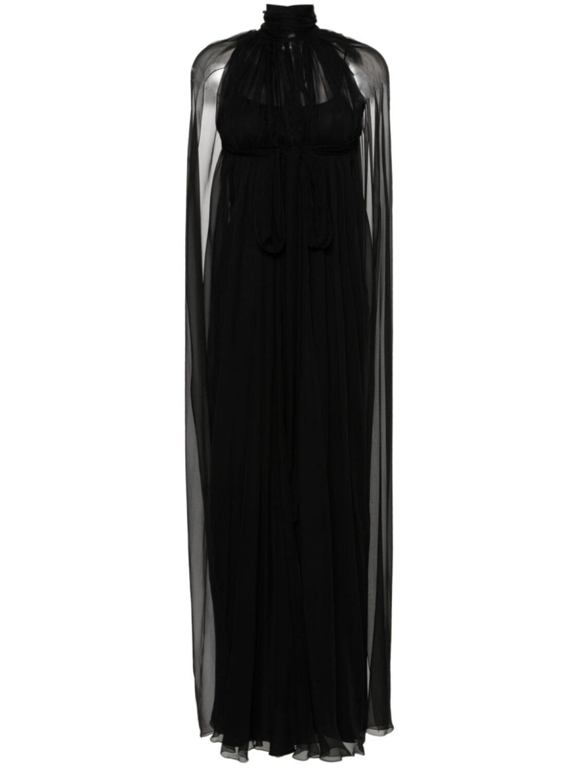 

Alberta Ferretti шелковое платье макси, черный