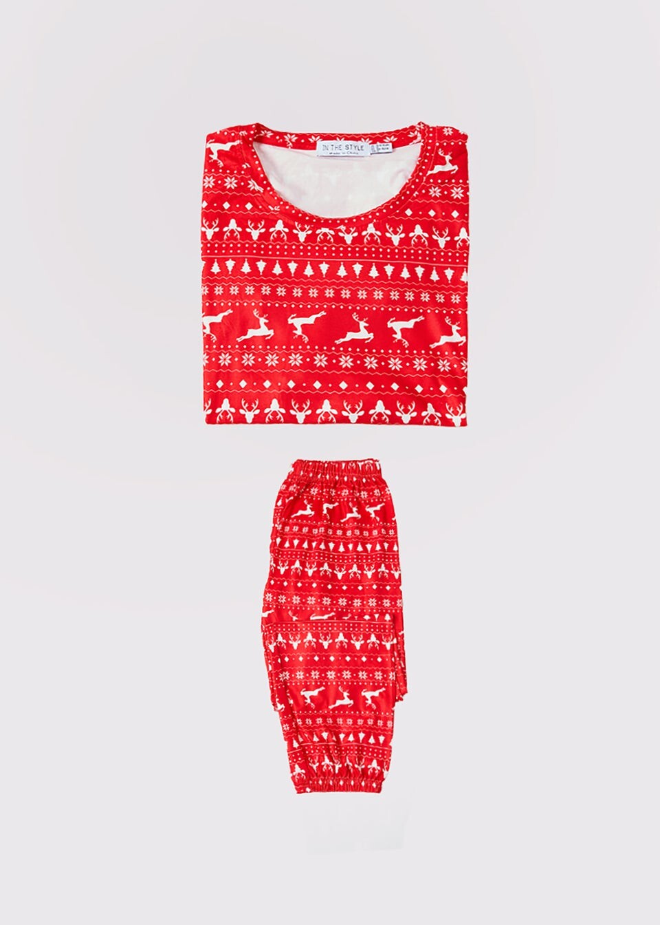 

In The Style Красный пижамный комплект Kids Jac Jossa из джерси с оленями