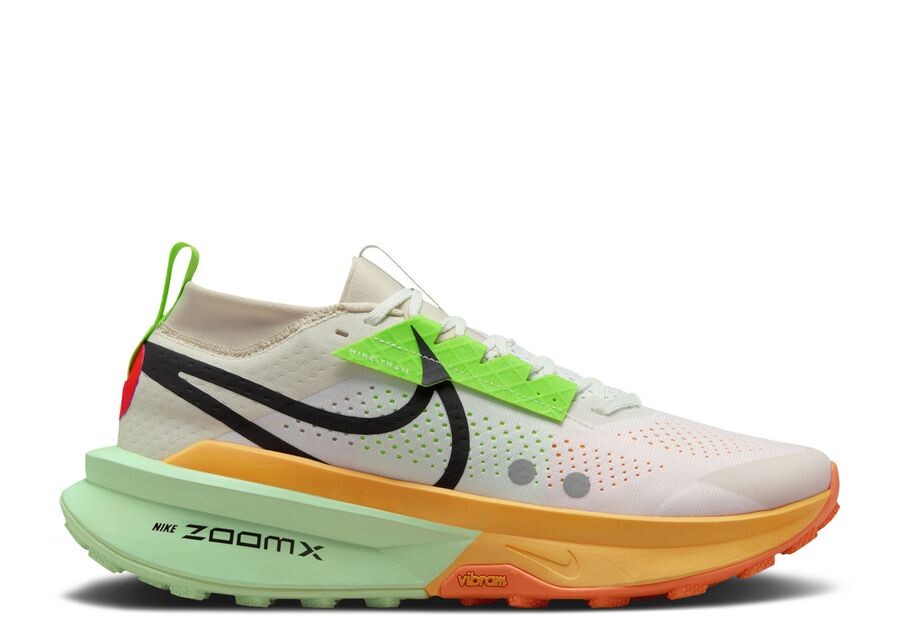 

Кроссовки Nike ZoomX Zegama 2, цвет White Laser Orange Green