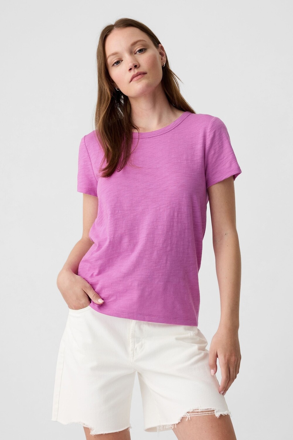 

Мягкая футболка Forever с короткими рукавами Gap, розовый