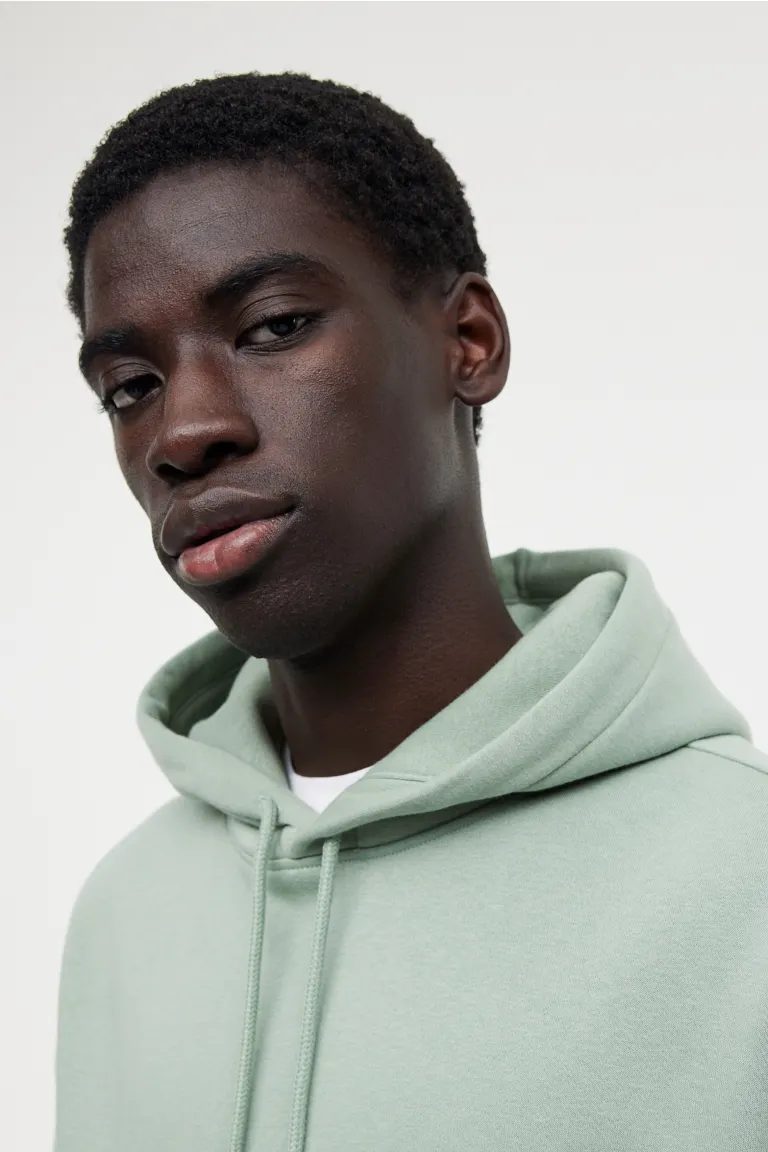 

Толстовка свободного кроя с капюшоном H&M, зеленый