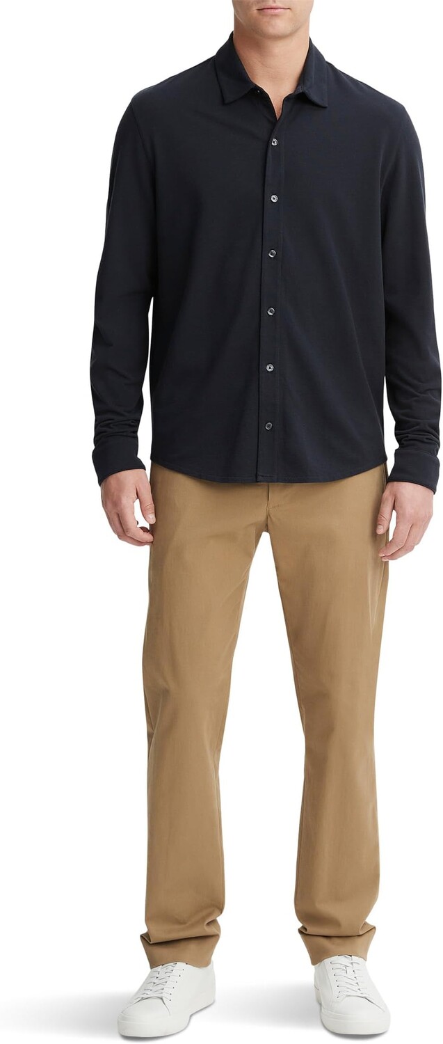 

Рубашка Vince Pique Button Down Shirt, цвет Coastal Blue