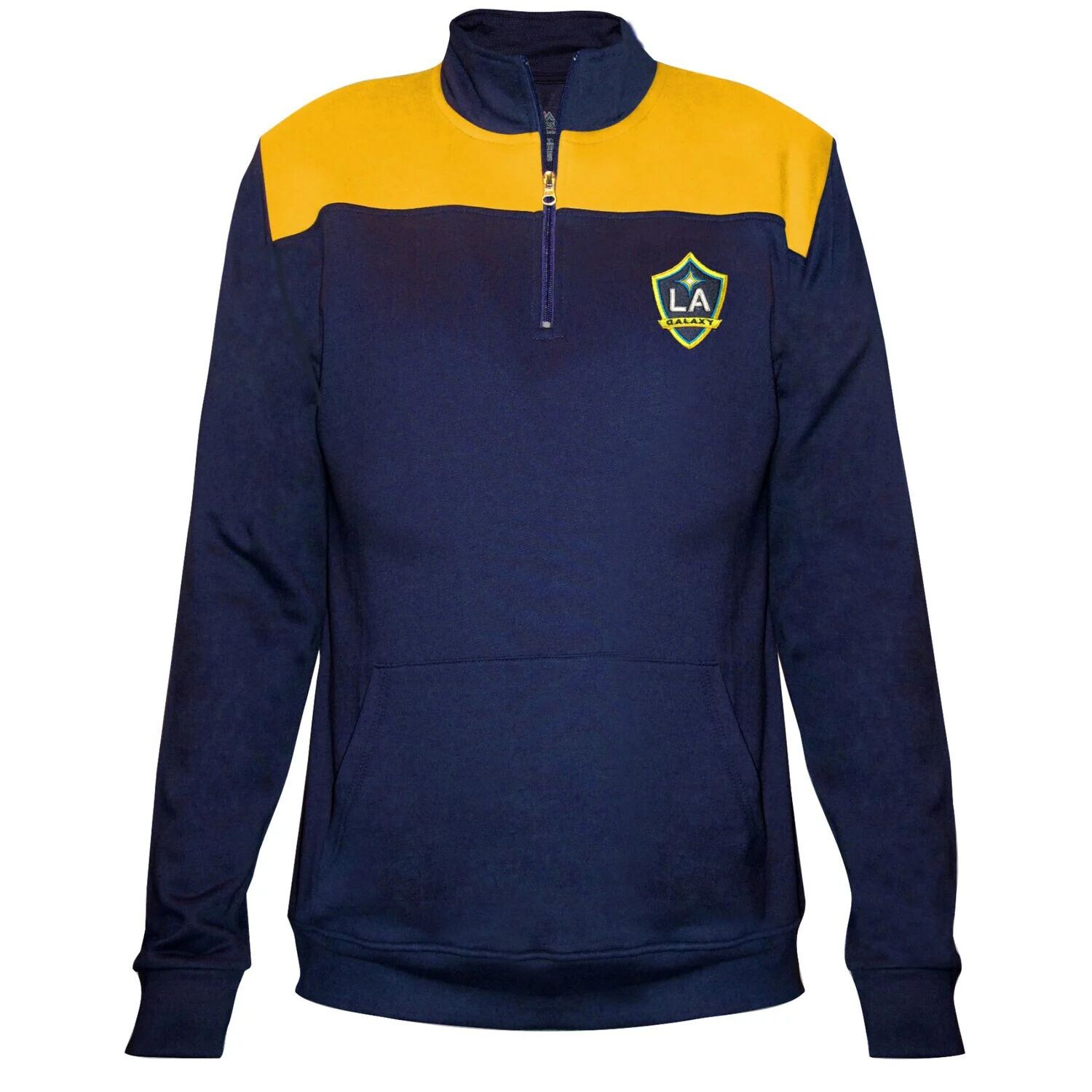 

Женский темно-синий пуловер Majestic LA Galaxy с молнией 1/4 Majestic
