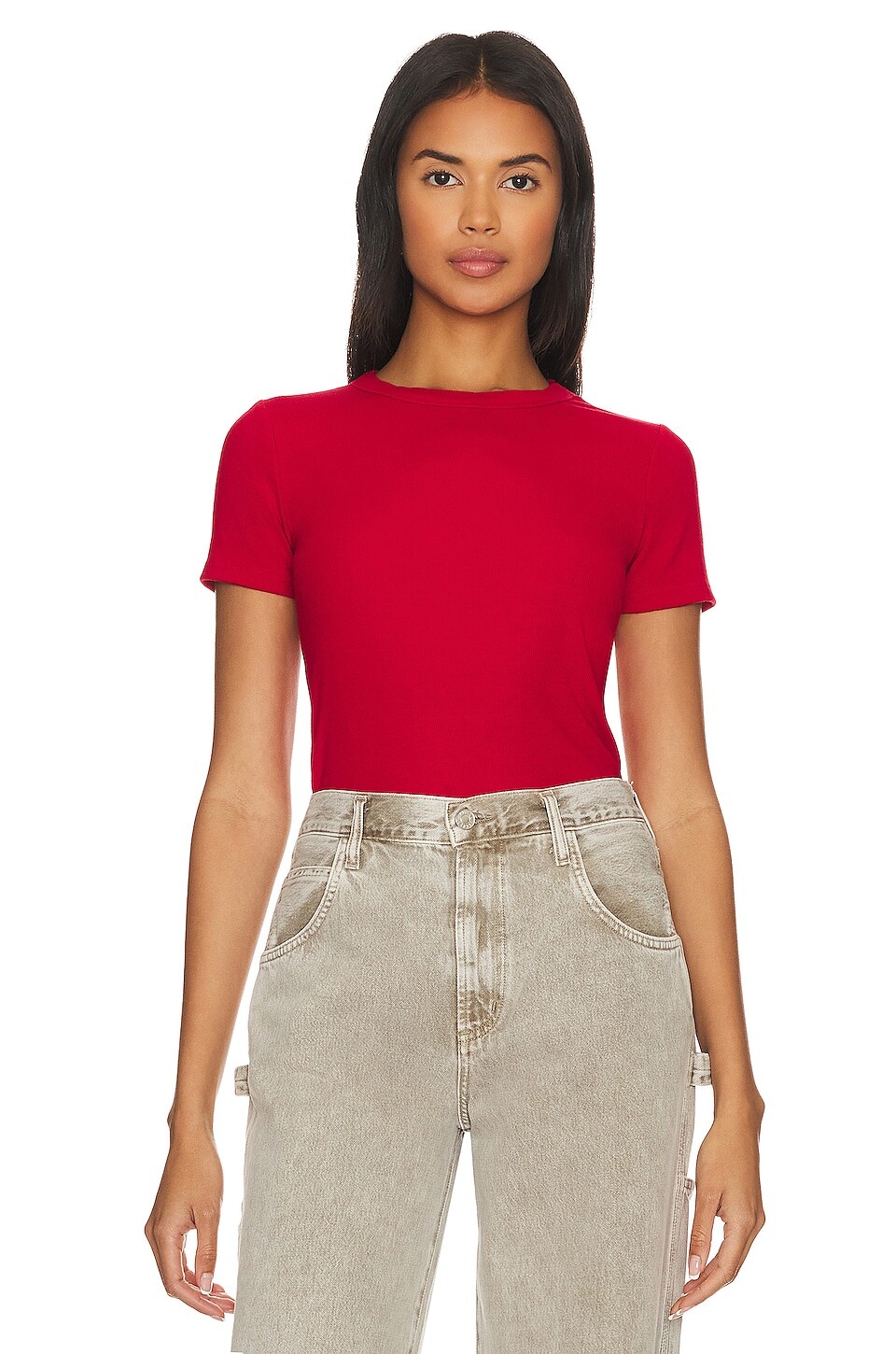 

Футболка Michael Lauren Kayden Short Sleeve Fitted, цвет Candy Red