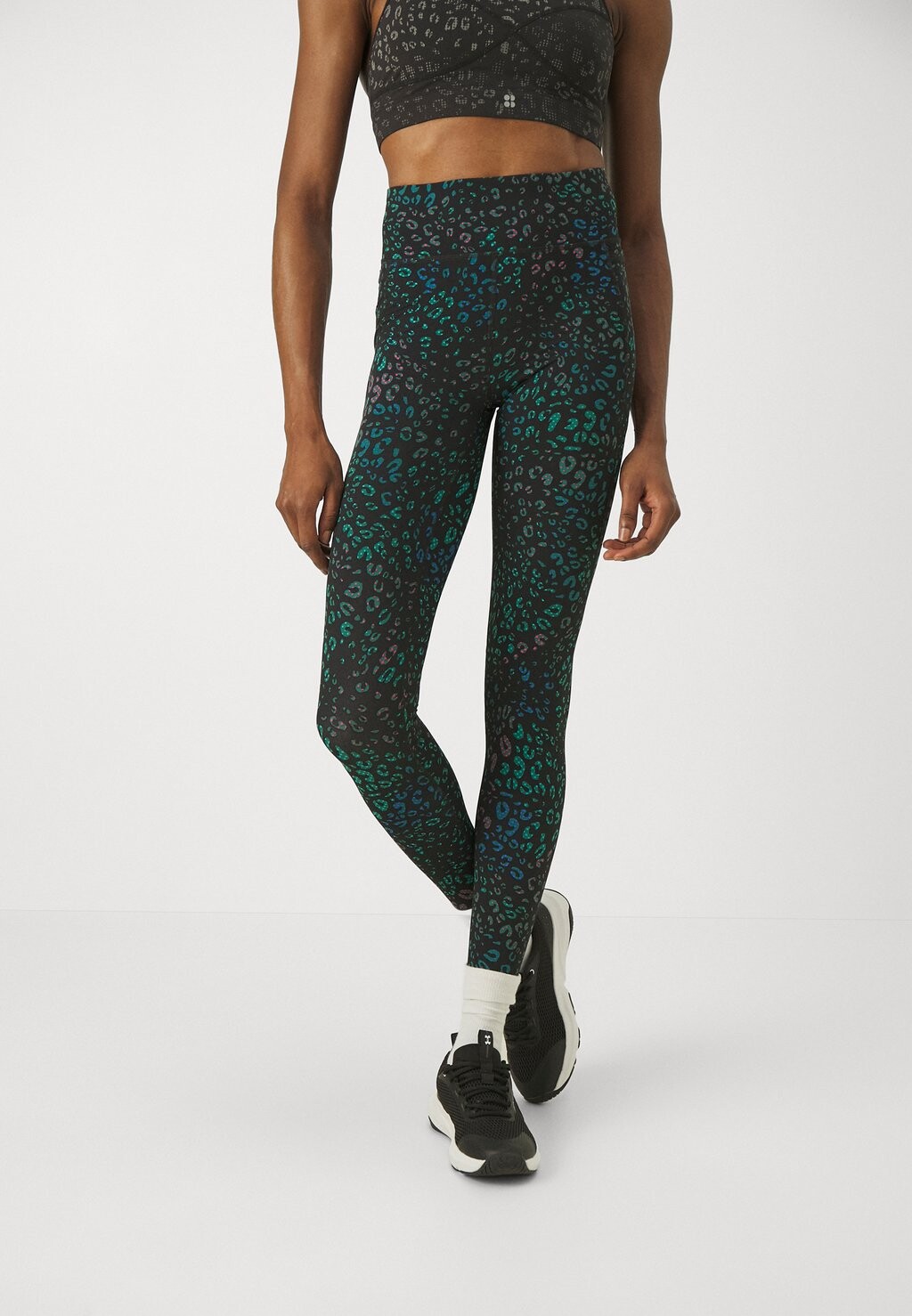 

Леггинсы GRAVITY Sweaty Betty, цвет black spliced leopard