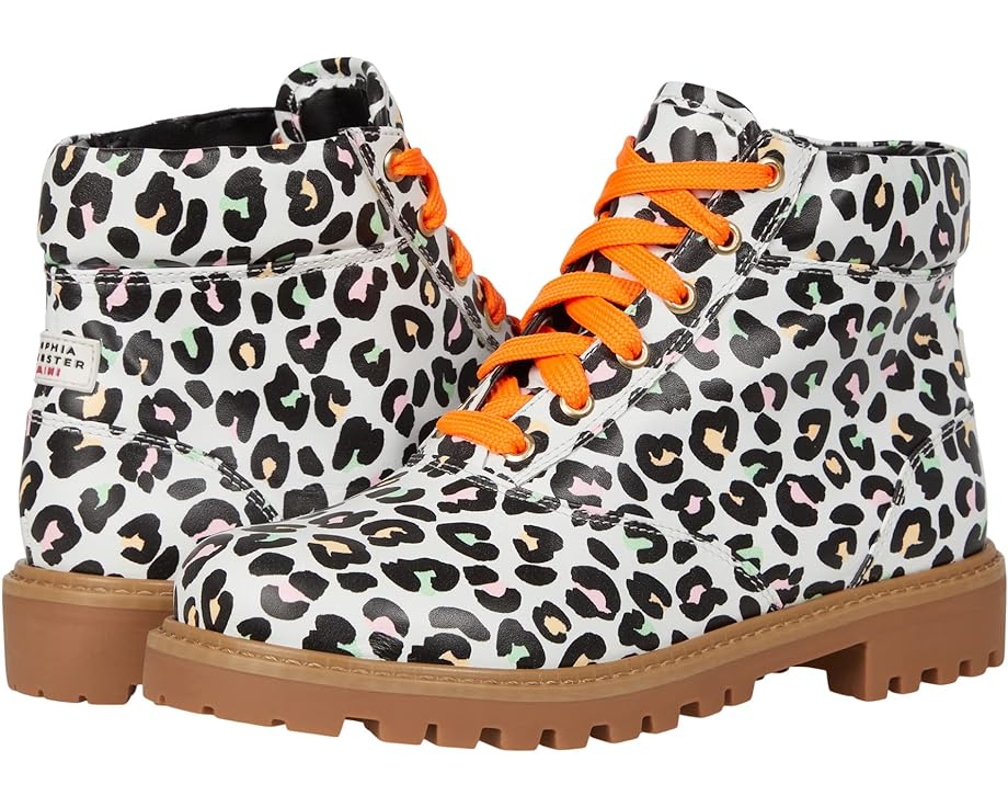 цена Ботинки Sophia Webster Tia Lace-Up Boot, цвет Leopard/Orange