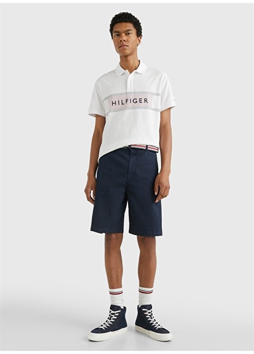 

Белая мужская футболка-поло Tommy Hilfiger, Белый