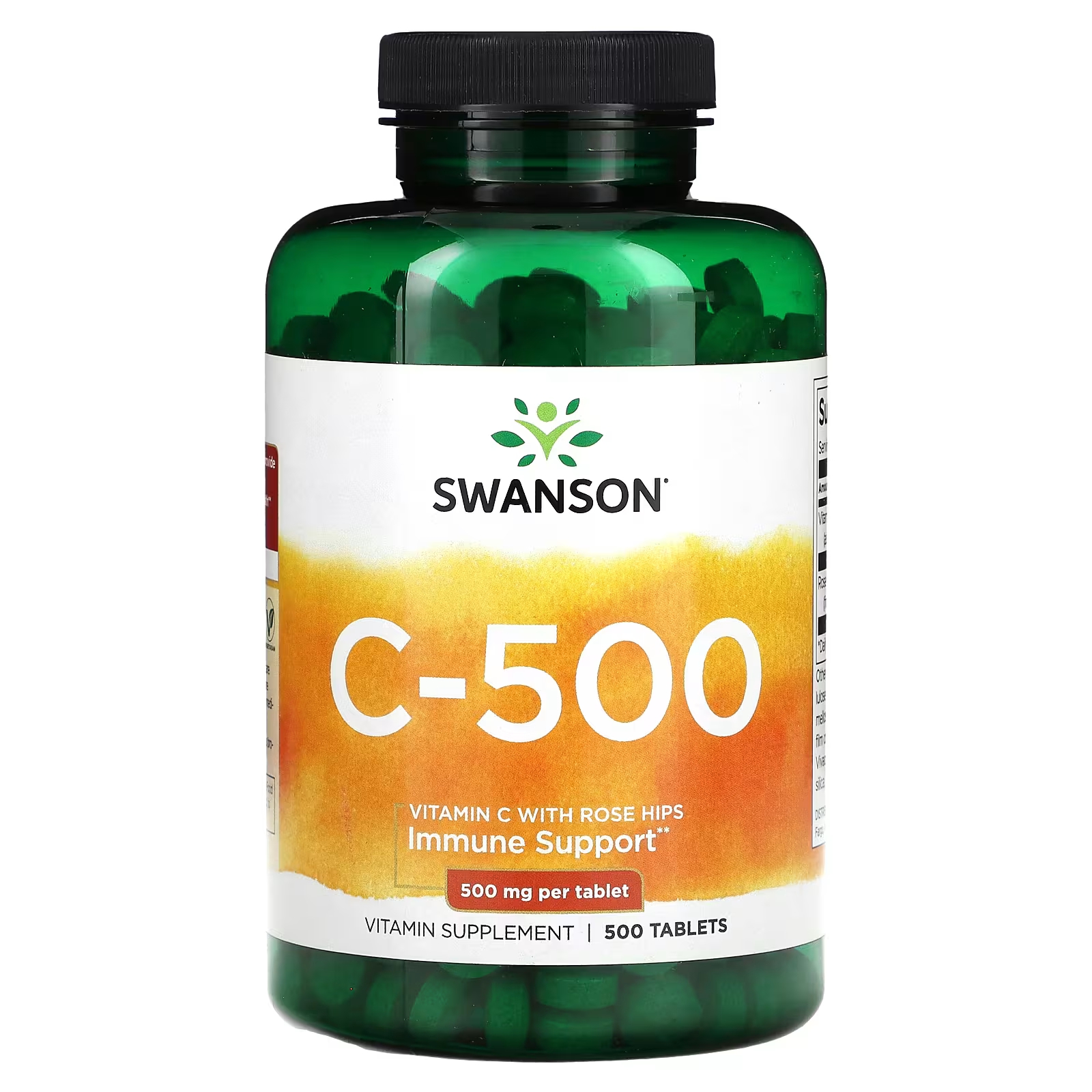 Витамин C Swanson с шиповником, 500 таблеток
