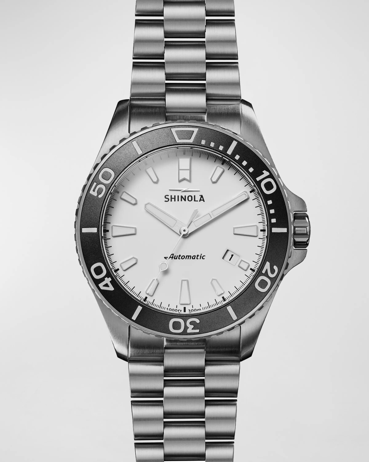 

Мужские часы Ice Monster с титановым браслетом 43 мм Shinola, цвет Silver