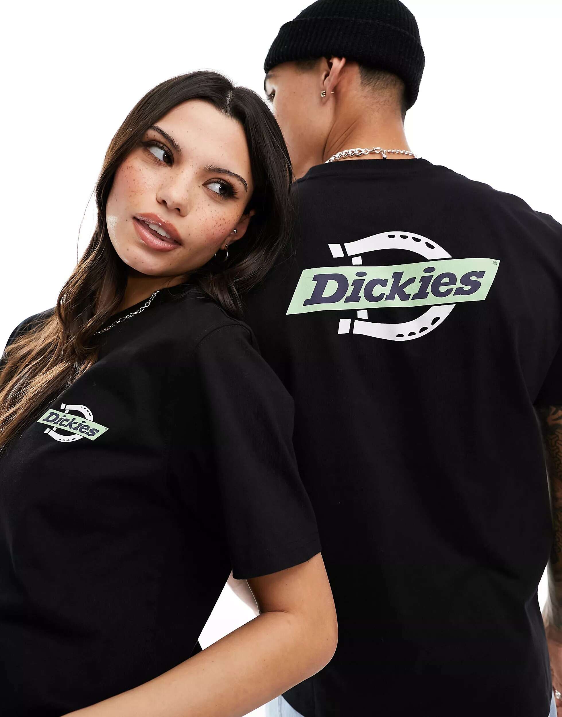 

Черная футболка с принтом на спине Dickies Ruston, Черный