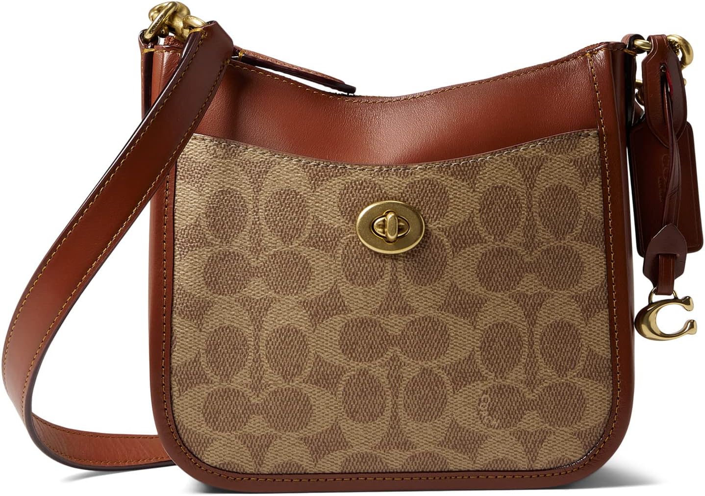 

Сумка Chaise Crossbody 19 COACH, цвет Tan Rust