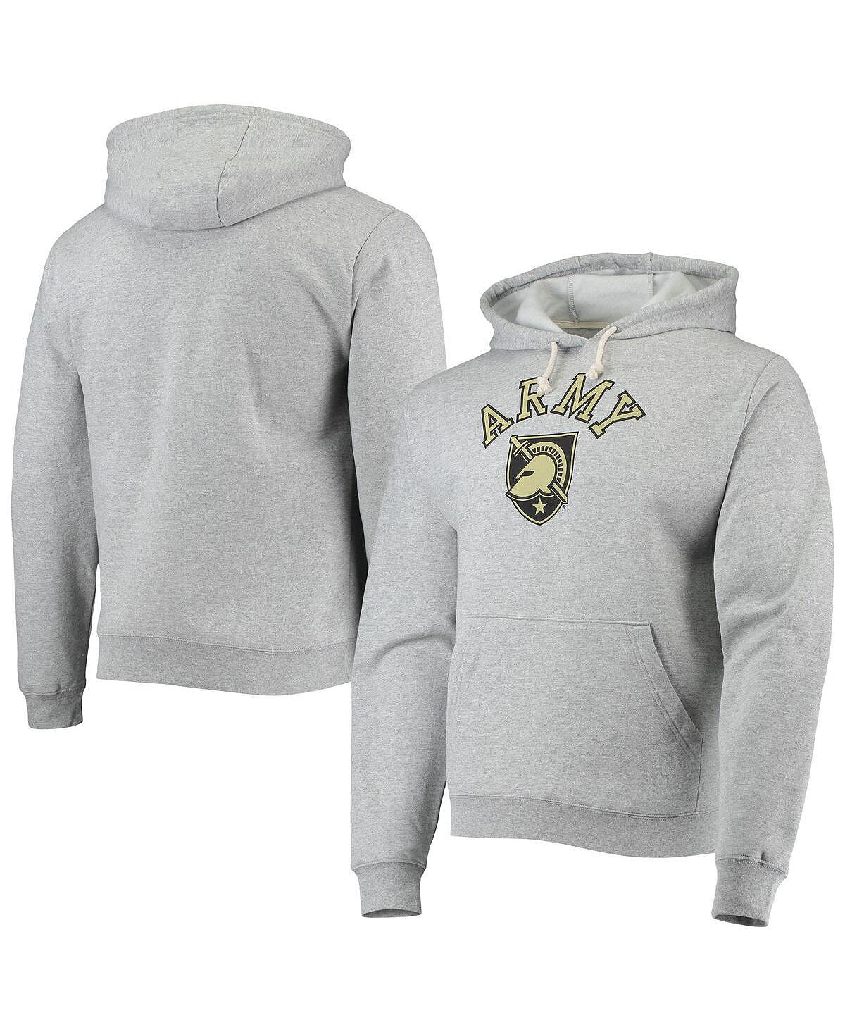Мужской флисовый пуловер с капюшоном с капюшоном, серый армейский черный Knights Seal Neuvo Essential League Collegiate Wear