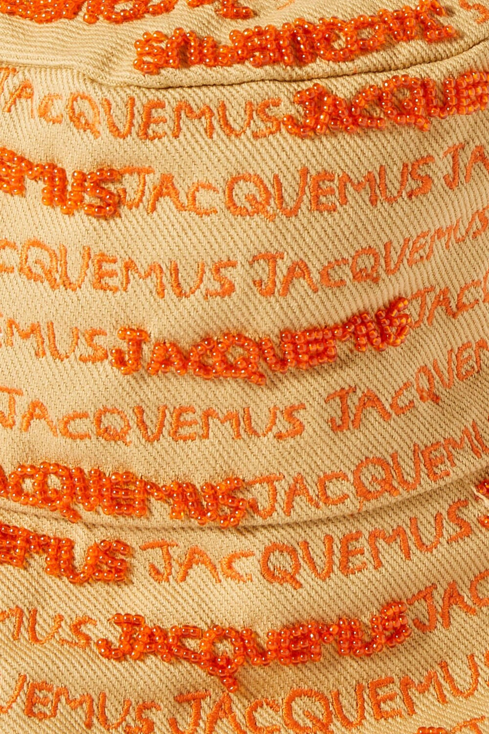 

JACQUEMUS панама Bordado с вышивкой из хлопкового твила, бежевый