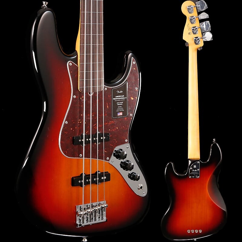 

Басс гитара Fender American Professional II Jazz Bass Fretless, Rosewood, Sunburst