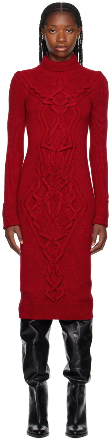 

Красное платье-миди Adrienne Isabel Marant, Красный