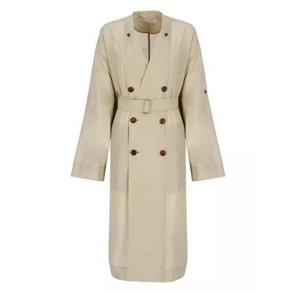 

Пальто cotton blend double-breasted overcoat Philosophy Di Lorenzo Serafini, бежевый