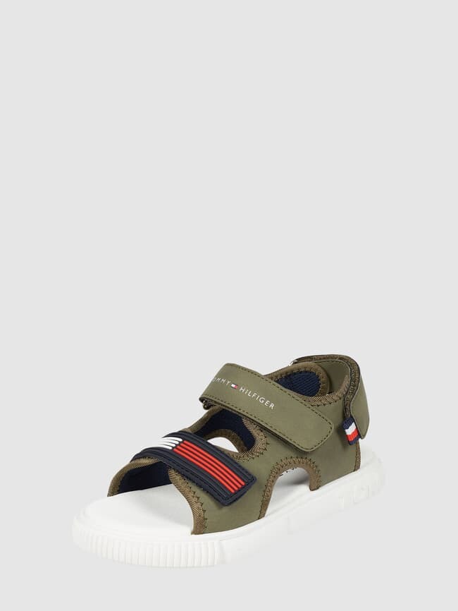 

Сандалии на липучке Tommy Hilfiger, хаки
