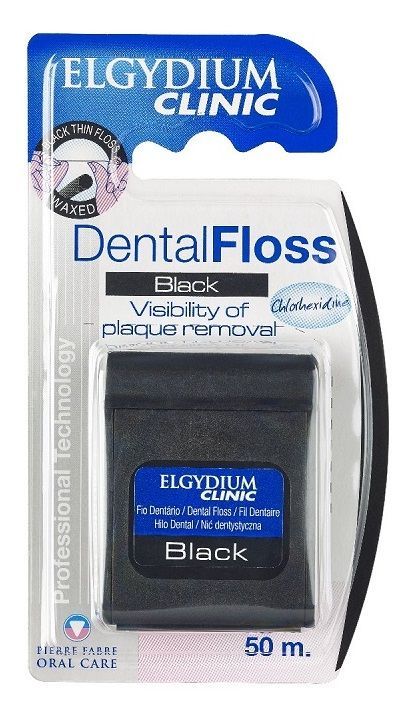 Elgydium DentalFloss Black зубная нить, 1 шт.