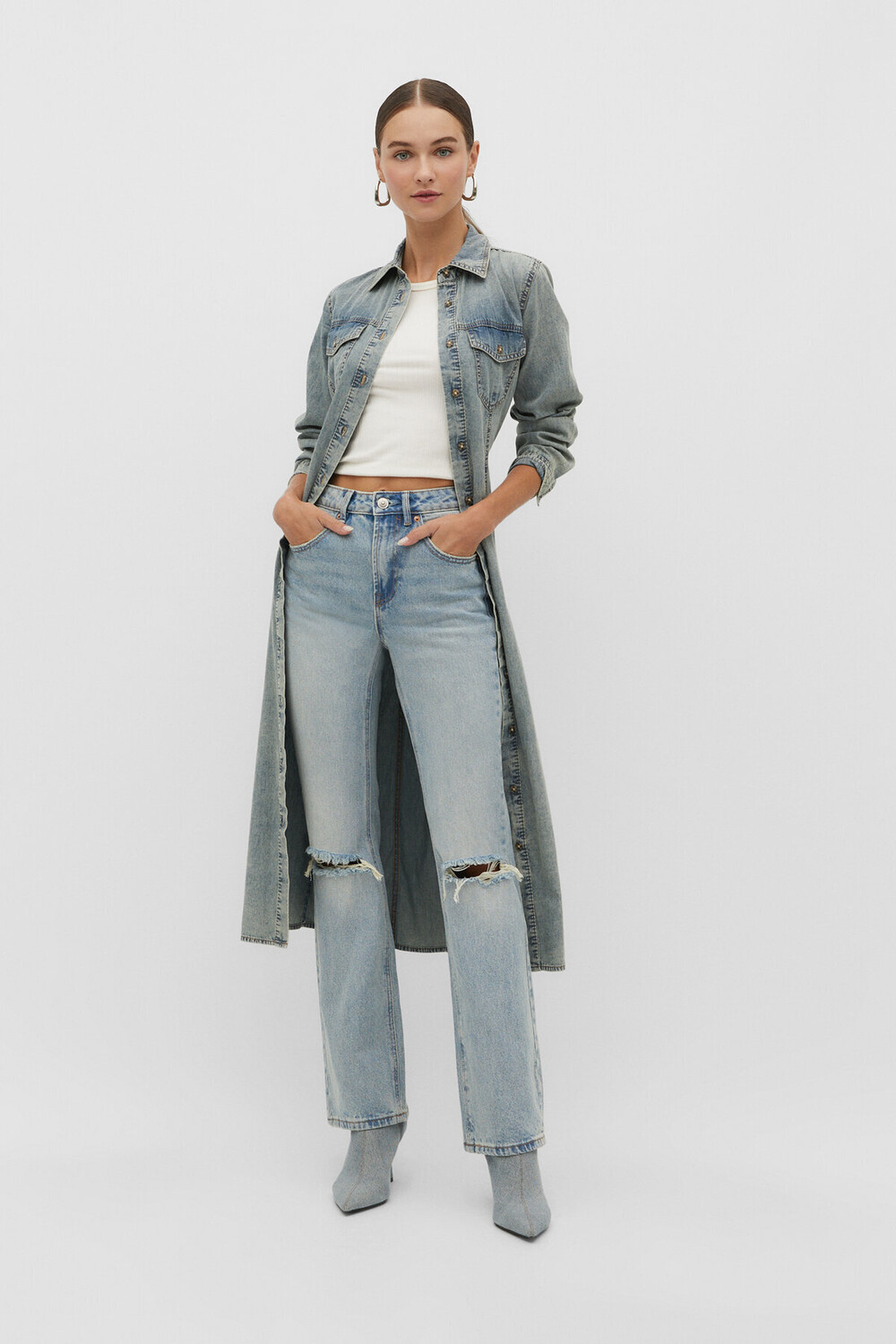 

Джинсы Flare Leg Vintage Stradivarius, синий