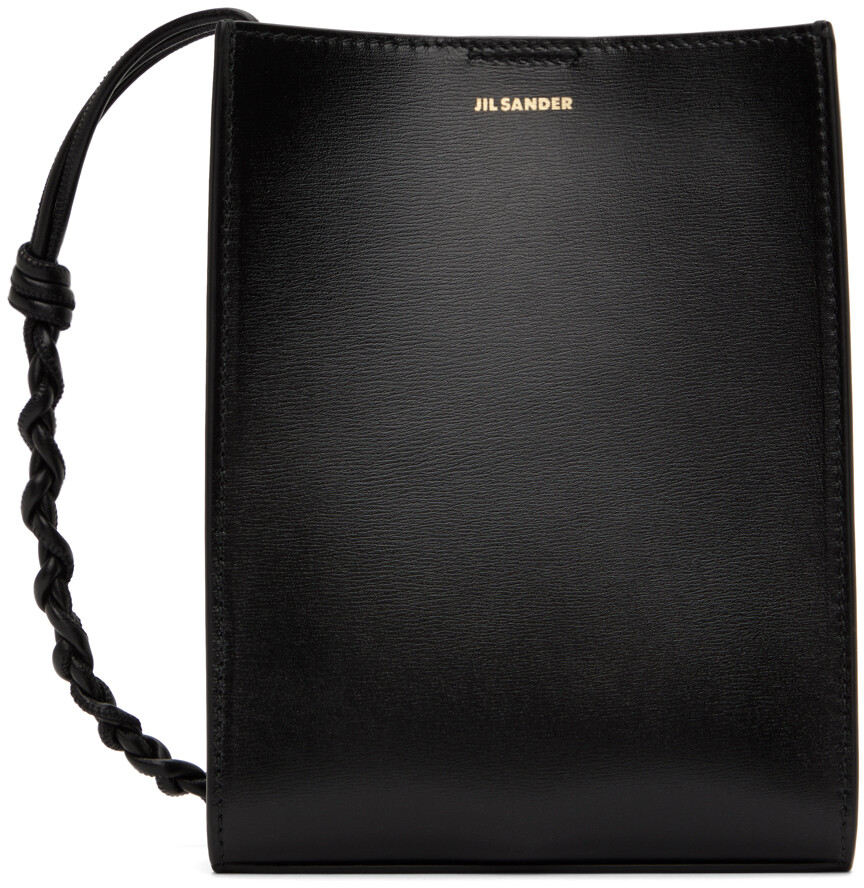 

Черная маленькая сумка через плечо с заплетками Jil Sander, цвет Black