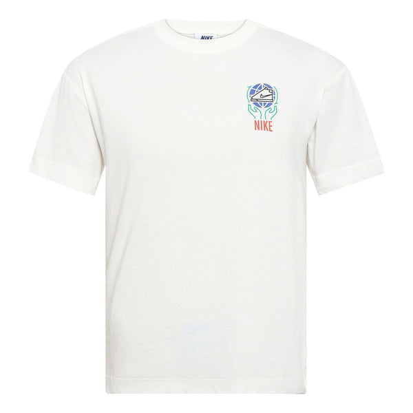 Футболка Men's Nike Logo Alphabet Breathable Printing Short Sleeve White T-Shirt, белый