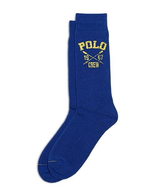 

Носки для экипажа из смеси хлопка Polo Ralph Lauren, цвет Blue