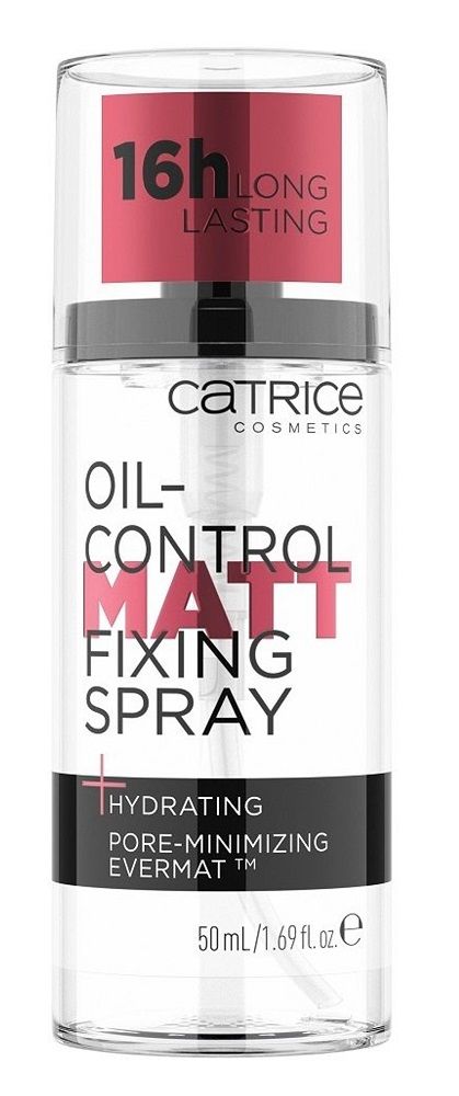 Catrice Oil-Control Matt Fixing спрей для закрепления макияжа, 50 ml catrice спрей для лица фиксирующий oil control matt fixing spray 50 мл прозрачный