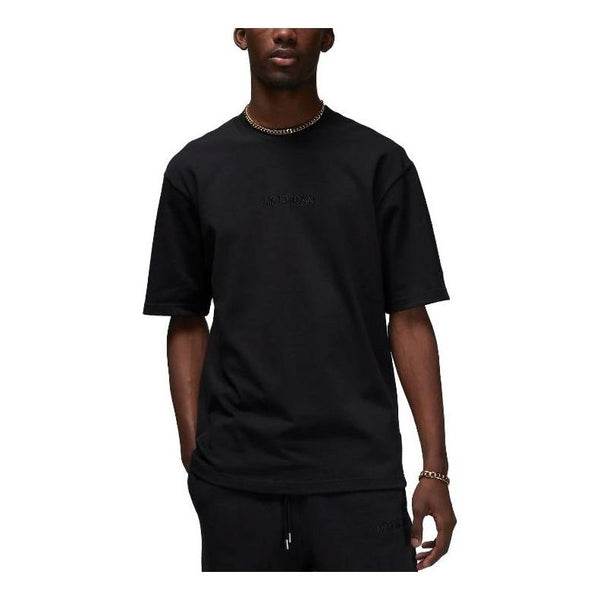 Футболка Air Jordan Wordmark T-Shirt 'Black', черный