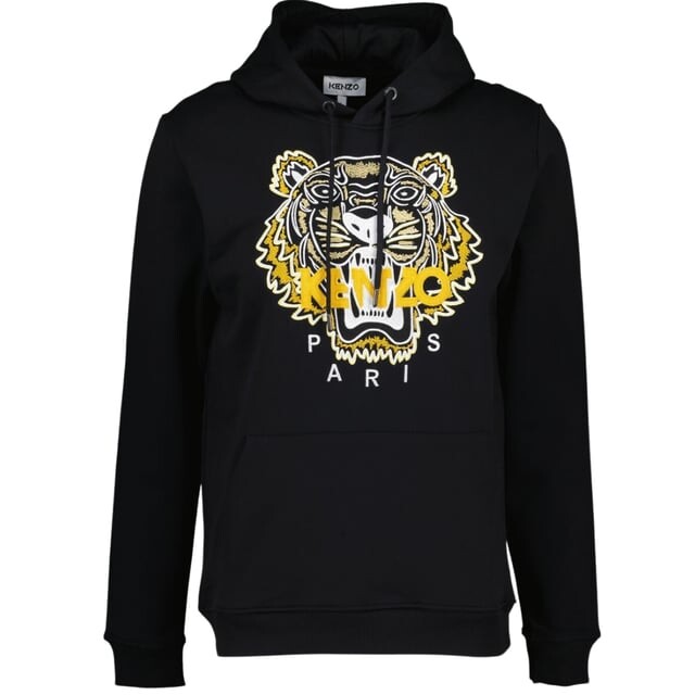 

Худи с вышивкой Tiger Kenzo, черный
