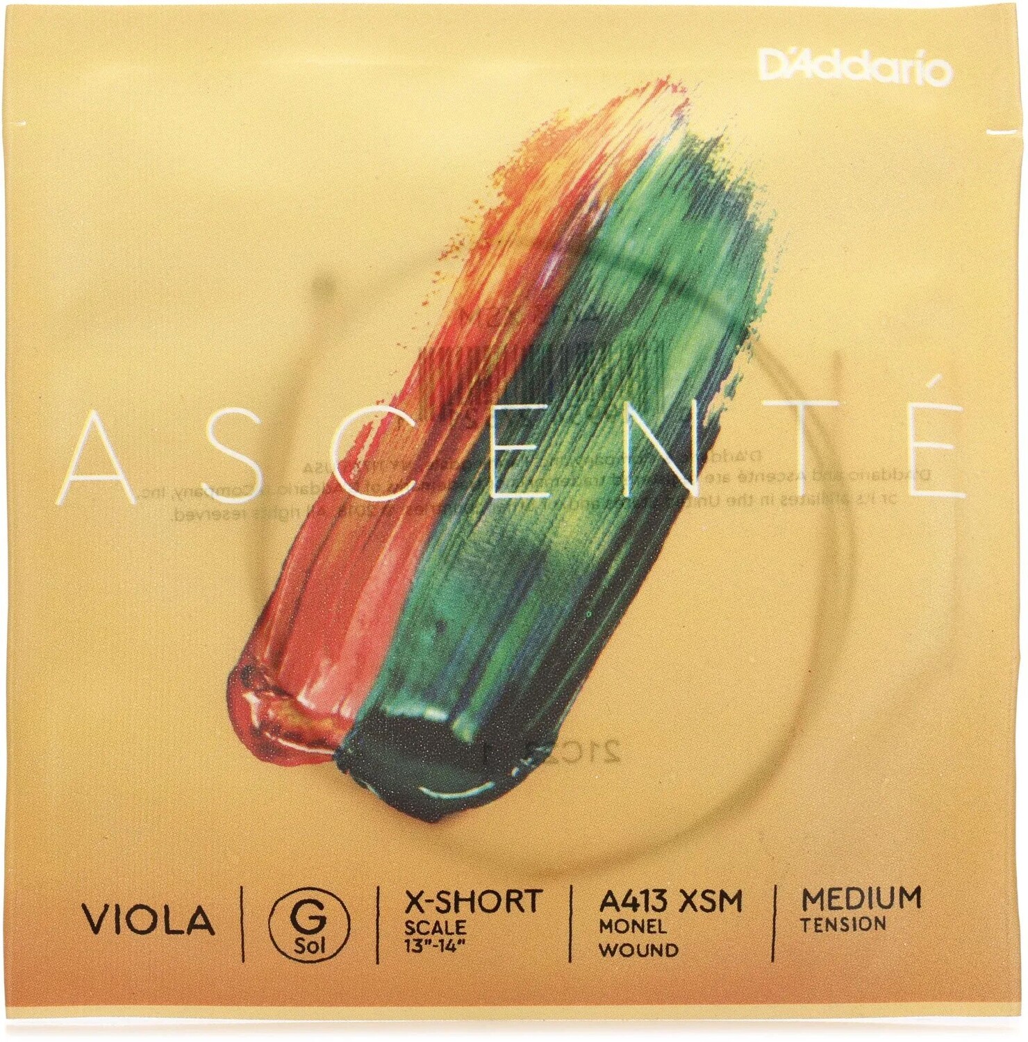 

D'Addario A413 XSM Ascente Viola G Струна - сверхкороткая мензура, среднее натяжение