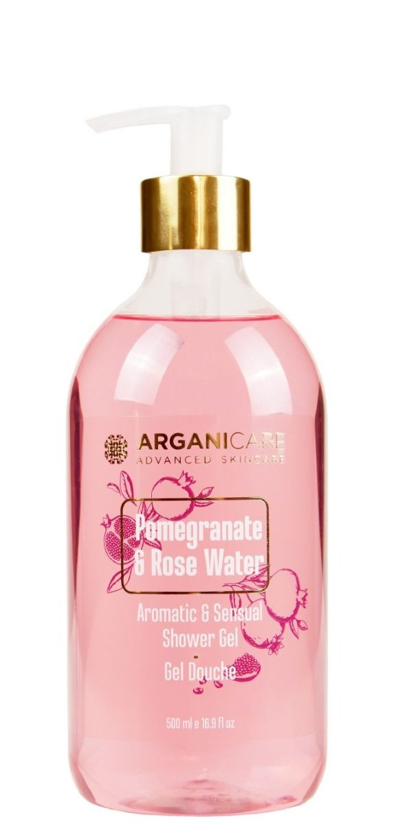 цена Arganicare Pomergranate & Rose Water гель для душа, 500 ml